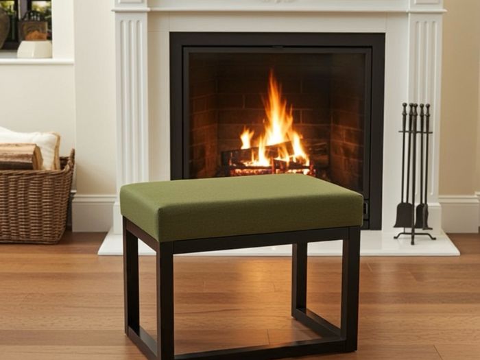 Velvet Bench 60x40cm Custom Colour Alder Frame, Handmade