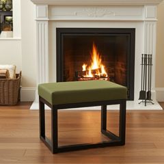 Velvet Bench 60x40cm Custom Colour Alder Frame, Handmade