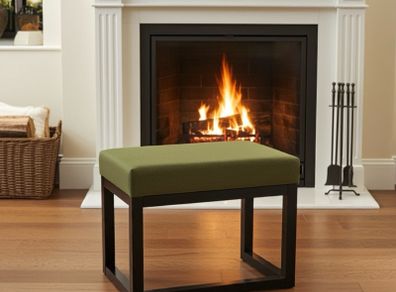 Velvet Bench 60x40cm Custom Colour Alder Frame, Handmade