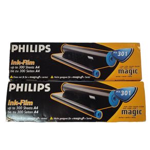 2 X Philips PFA 301 Black Ink-Films For MAGIC Series - Original! NOS