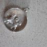 Sterling silver Vintage Round Chunky Pendant cut out design Aries the Ram Zodiac sign Image 3