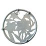 Vintage Enamel Cast Iron floral Trivet/Pot Stand Image 2