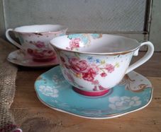 Rosa Belle Cups & Saucers