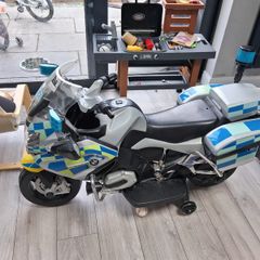 Police ride on battery bike