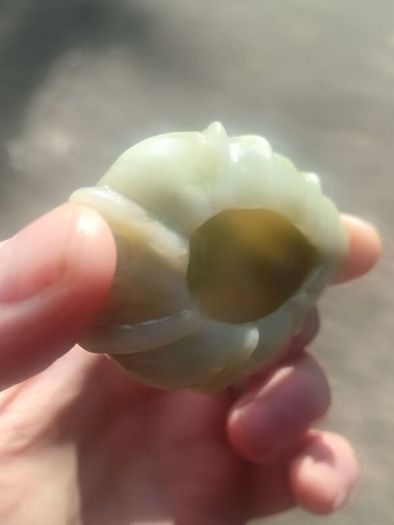 Qing Dynasty Jade Brush Washer
