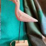 Hand crafted timber bird on metal legs. New Image 3