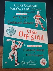 1961 all ireland hurling final programme