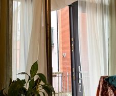 4 x Panels of Cream Voile 57" wide x 90" drop - 2 pairs