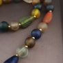 Vintage African Style MultiColor Mix Glass Beads Necklace Image 3
