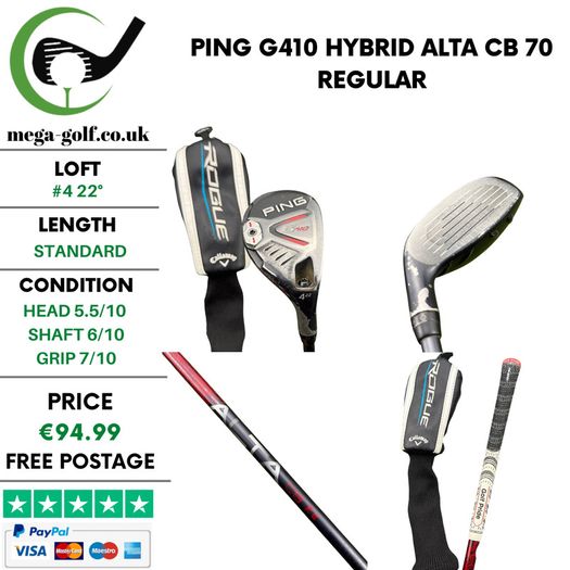 Ping G410 Hybrid / #4 22 Degree / Alta CB 70 Regular