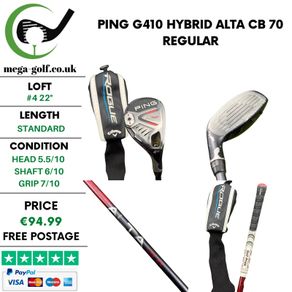 Ping G410 Hybrid / #4 22 Degree / Alta CB 70 Regular
