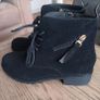 Black Lace up Ankle Boots Image 5