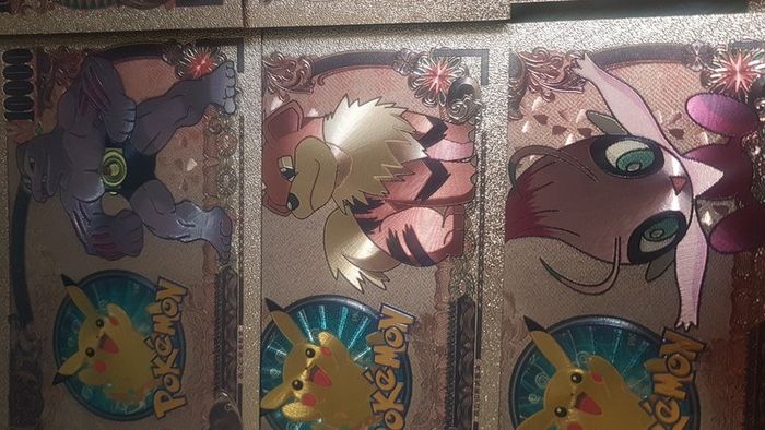 Pokemon Collectible Gold Novelty Money Banknotes Eeveelutions