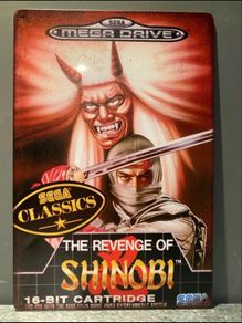 Revenge of shinobi Tin Metal Sign