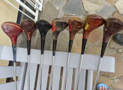Vintage Wooden Golf Clubs