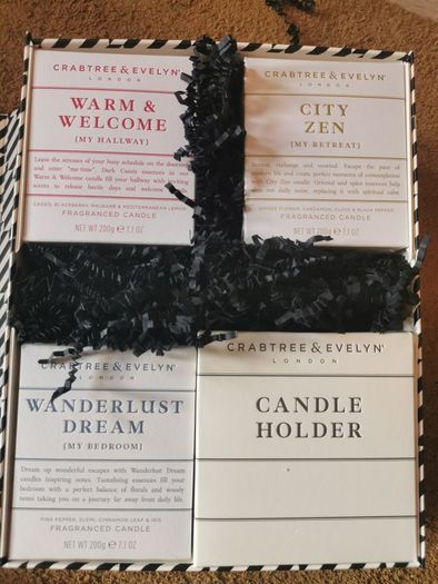 Crabtree & Evelyn candle trio