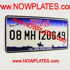USA Texas Pressed Reflective Plate 12"x6"ins