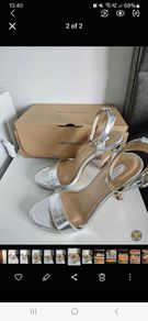Linzi Silver Sandals Size 5