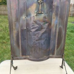 Antique fireplace screen