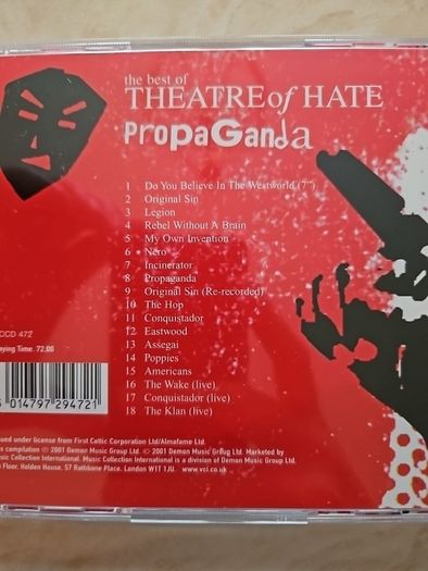 Theatre Of Hate CD - The Best Of