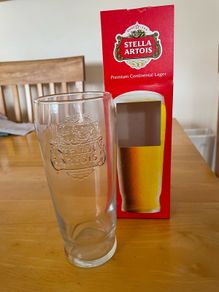 Stella Artois pint glasses