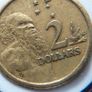 Rare 2 Dollar Coin Australian 1988 HH initials Image 4
