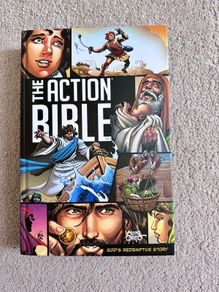 Perfect 1st Communion Keepsake The Action Bible Hardcover Comic for kids