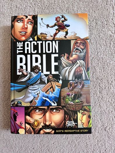 Perfect 1st Communion Keepsake The Action Bible Hardcover Comic for kids