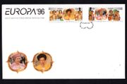 1996 Isle of Man Europa: Famous Women Commemorative Stamps First Day Cover (FDC)