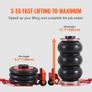 Pneumatic Jack Triple Bag Air Jack 3T, Triple Bag Air Jack 140-450mm Lift Height Bag Air Jack, 5 Minutes Lift Air Jack Jack Labor Saving for SUV, Truck, Car, etc. Image 2