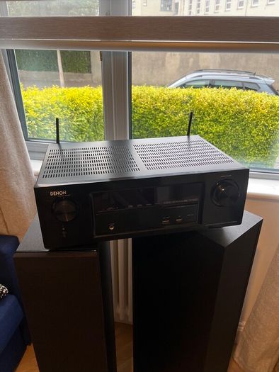 Denon AVR-X1200W Integrated Network AV Receiver in black.