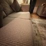 4 Seater Grey/houndstooth Sofa with footstool Image 5