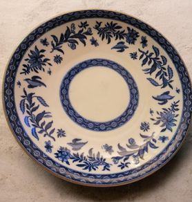 Antique Victorian Coalport Belfort Flow Blue Dinner Plate 1871 Mint Condition