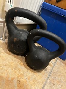 Steel Kettlebells 8kg and 16 kg