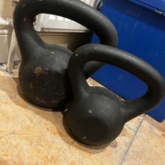 Steel Kettlebells 8kg and 16 kg