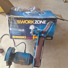 Workzone Bench Grinder With Sanding Belt