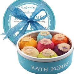 Bath Bombs Gift Set, 7pcs Fizzies Spa Kit Perfect for Moisturizing Skin, Birthday Valentines Mothers Day Anniversary Christmas Best Gifts Ideas for Women, Mum, Girls, Her, Kids (FREE POSTAGE)
