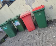 wheelie bins