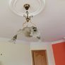 light with 3 or 5 bulbs brass and glass. Image 3