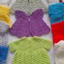 Handmade baby cardigans and dresses from newborn Image 7