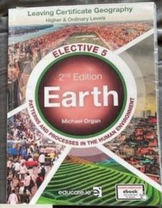 Leaving Cert geography book.  Human Geography Elective 5.