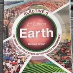 Leaving Cert geography book.  Human Geography Elective 5.
