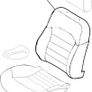 RH Leather Seat Cover (Alfa Romeo 156) Image 2