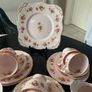 Tuscan  pale pink Mid century stunning 21 piece china tea set Image 5