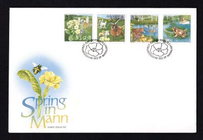 1997 Isle of Man Spring in Man Commemorative Stamps First Day Cover (FDC)