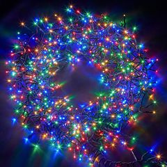 Christmas Tree Cluster Fairy Lights 480 LED 6m