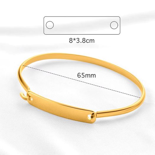 The Arc Bracelet  Elegance Meets Personalization Custom Engraving