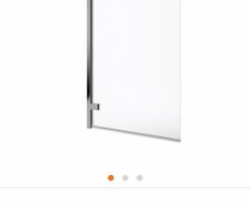 Hinged Bath Screen Chrome