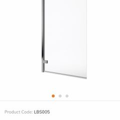 Hinged Bath Screen Chrome