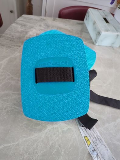 Blue green swimming float belt